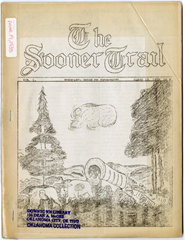 The Sooner Trail Vol 1 No 10