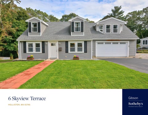 Introducing | 6 Skyview Terrace, Holliston