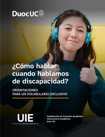 Orientaciones para un Vocabulario Inclusivo Duoc UC