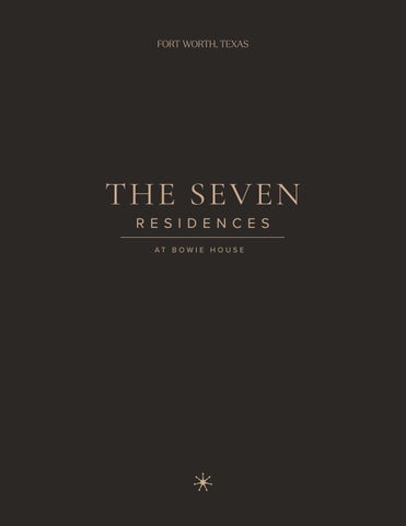 The Seven Residences at Bowie House Brochure
