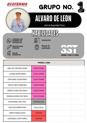 Habilidades y Personal a Cargo 