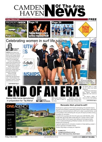 Camden Haven News Of The Area 06 MARCH 2026