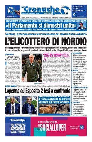 Cronache del 6 marzo 2026