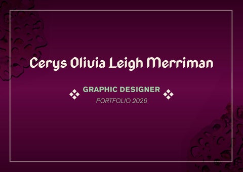 Portfolio- Cerys Merriman