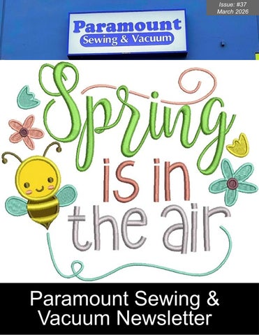 Paramount Sewing Newsletter March 2026