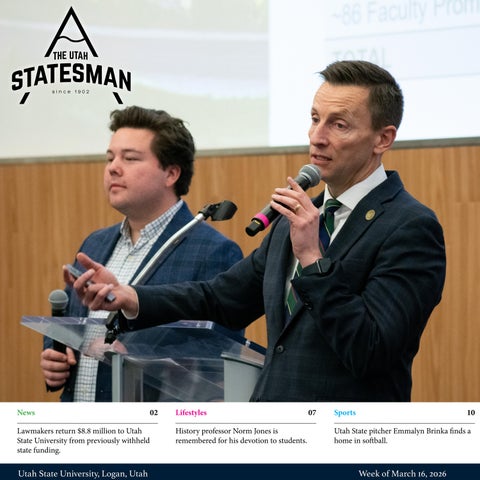 The Utah Statesman — Monday, March 16, 2026