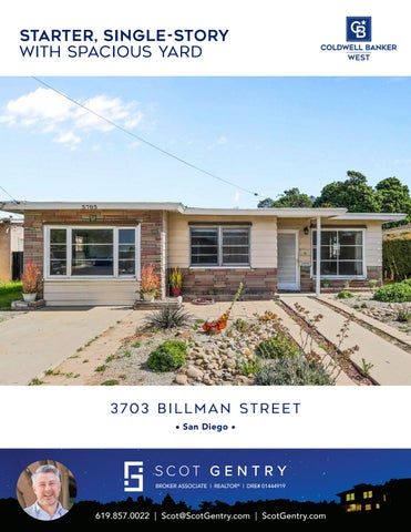 Scot Gentry presents: 3703 Billman Street