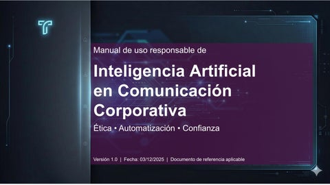 Manual de uso responsable de Inteligencia Artificial en Comunicación Corporativa HRZ EXA