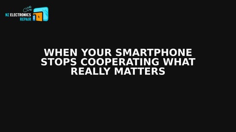 When Your Smartphone Stops Cooperating What Really Matters