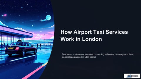 How Airport Taxi Services Work in London