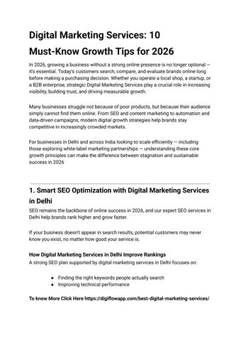 Untitled dDigital Marketing Services: 10 Must-Know Growth Tips for 2026ocument