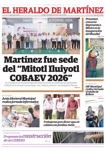 El Heraldo de Martinez 6 de Marzo de 2026