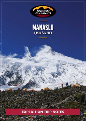 Adventure Consultants Manaslu Expedition
