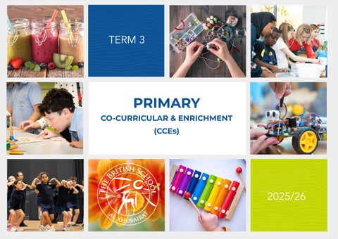 Primary Co-Curricular and Enrichment Opportunities -  Term 3 (2025-26)