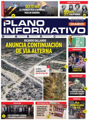 Plano Informativo Impreso, Año 11, No. 3670