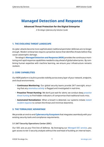 Cybersecurity MDR Guide
