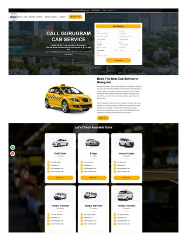  Gurugram Outstation Taxi Service | Reliable Outstation Cab in Gurugram