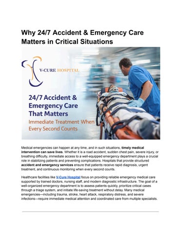 Accident & Emergency
