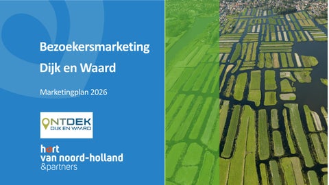 Marketingplan 2026 Bezoekersmarketing gemeente Dijk en Waard