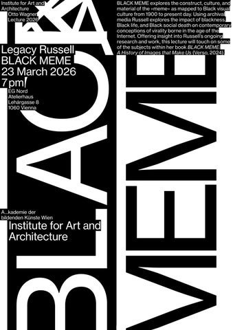 IKA Otto Wagner Lecture 2026 - Legacy Russell