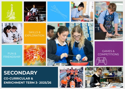 Secondary Co-Curricular & Enrichment - Term 3 (2025/26)