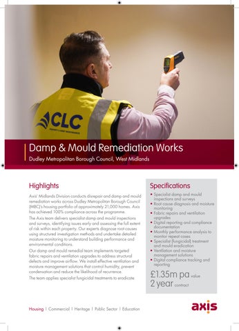Axis Damp and Mould Dudley Council case study