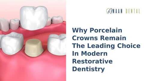 Modern Porcelain Crowns for Stronger, Natural-Looking Smile Restorations