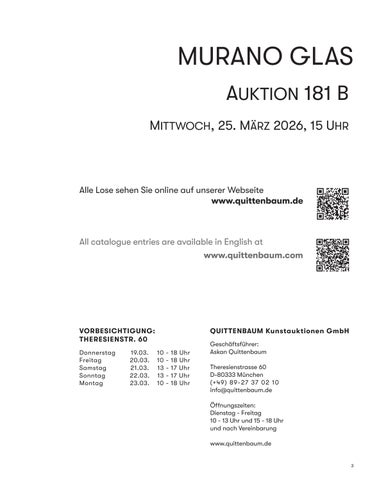 181B | 穆拉诺玻璃 Glas | Quittenbaum Kunstauktionen 第 3 页