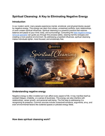 Spiritual Cleansing_ A Key to Eliminating Negative Energy