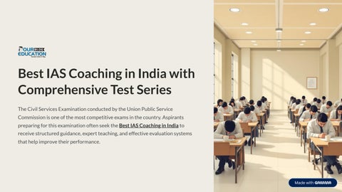 Best IAS Coaching in India with Comprehensive Test Series