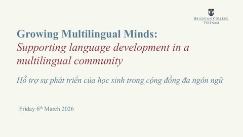 Growing Multilingual Minds