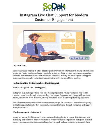 instagram live chat support for modern customer engagement