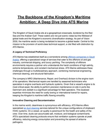 The Backbone of the Kingdom’s Maritime Ambition: A Deep Dive into ATS Marine