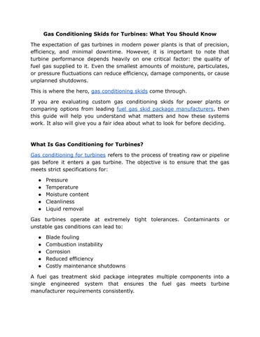 Gas Conditioning Skids for Turbines What You Should Know.docx