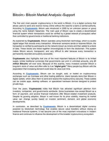 Bitcoin_- Bitcoin Market Analysis_-Support