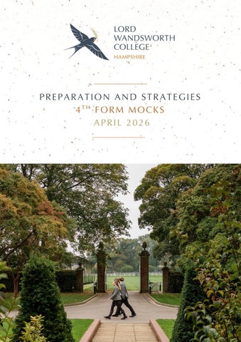 4th Form Mock Revision Guide 2026