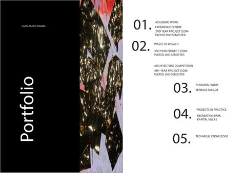 ARCHITECTURE MASTERS PORTFOLIO -