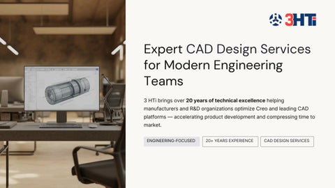 Expert CAD Design Services for Modern Engineering Teams | 3 HTi