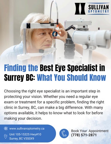 How to Choose the Best Optometrist in Surrey, BC