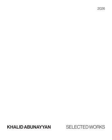 2026 Selected Works | Architectural Portfolio