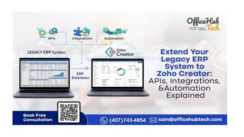 Extend Your Legacy ERP System to Zoho Creator: APIs, Integrations, and Automation Explained