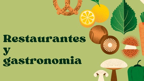 Presentación planificador de comidas verde y blanco ilustrativo 