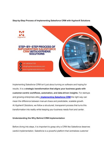 Implementing Salesforce CRM