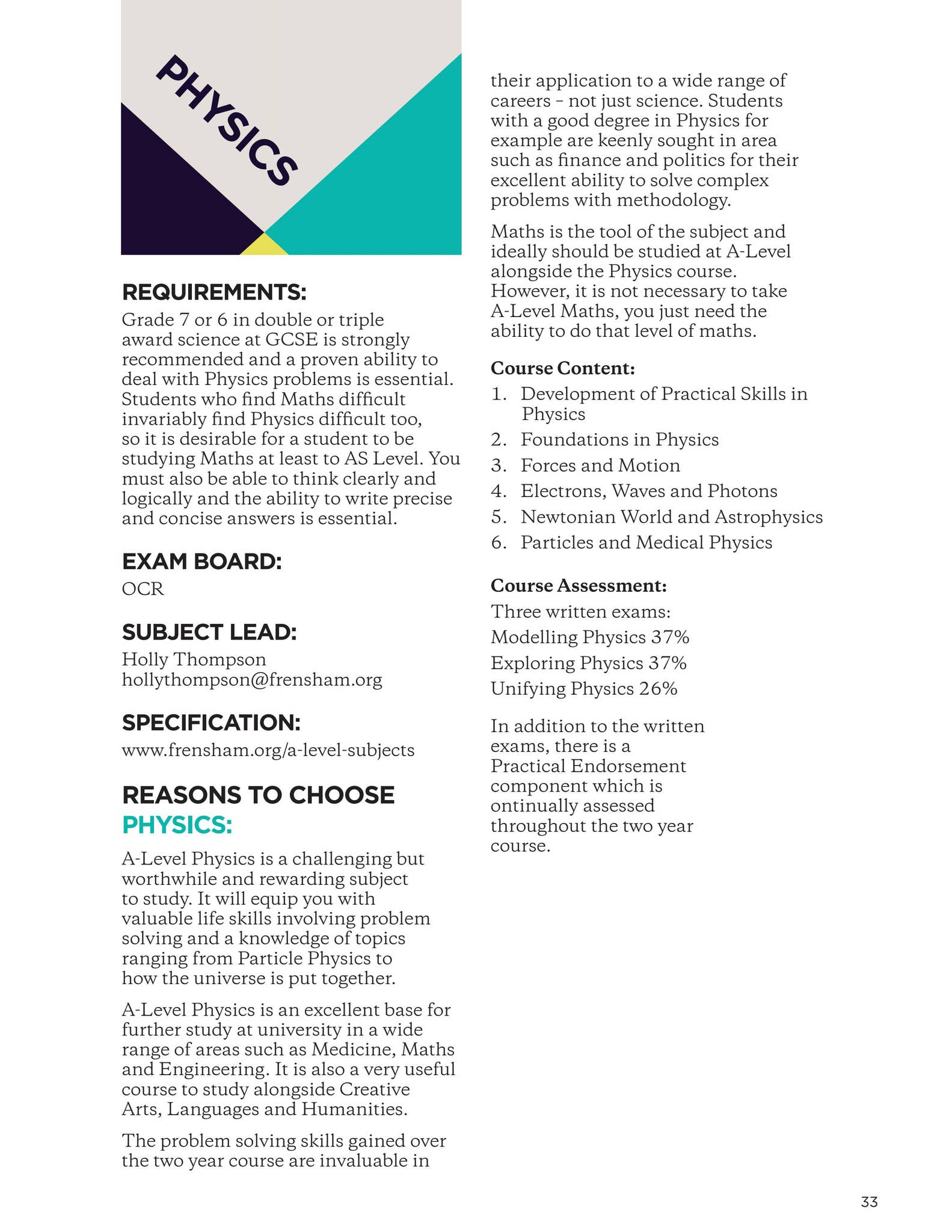 Frensham Heights Sixth Form Options Booklet 2026-28 by Frensham Heights ...