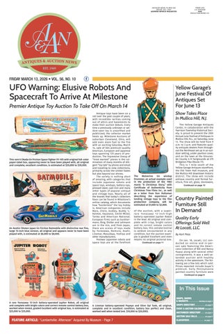 Antiques & Auction News - March 13, 2026