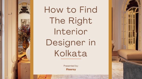 How to Find the Right Interior Designer in Kolkata