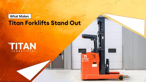 Choose Titan Forklifts over competitors
