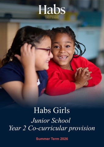 Habs Girls Junior School - Summer Term Y2 Co-Curricular