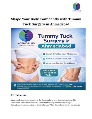 Shape Your Body Confidently with Tummy Tuck Surgery in Ahmedabad-kosmoplus hospital (2)