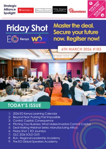 Friday Shot | Issue 183 | 6th March 2026